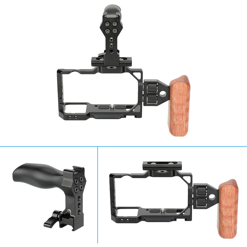 CAMVATE Full Camera Cage Bundle with Top & Left-Side Handgrips for Sony ZV-E10