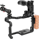 CAMVATE Camera Cage Bundle with Top & Left-Side Handles for Panasonic Lumix GH5