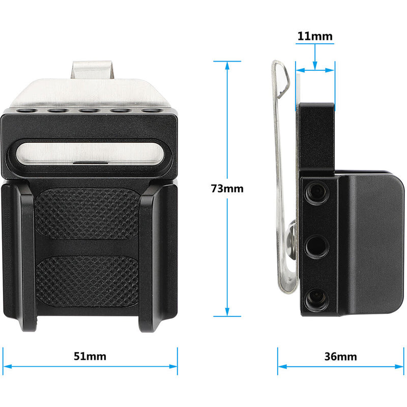 CAMVATE Adjustable SSD Hard Drive Clamp with Belt Clip