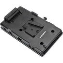 CAMVATE V-Lock Battery Plate Splitter with Belt Clip & LP-E6 Dummy Battery