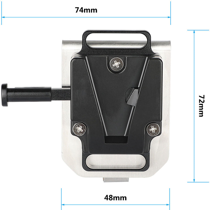 CAMVATE Mini V-Mount Quick Release Lock with Belt Clip