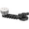 CAMVATE Extension Arm with Single ARRI Rosette and M6 Thumbscrew (Black Knob)