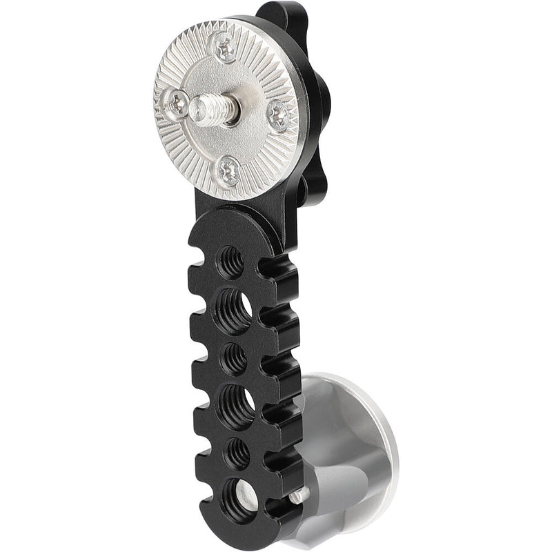 CAMVATE Extension Arm with Single ARRI Rosette and M6 Thumbscrew (Black Knob)