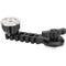 CAMVATE Extension Arm with Dual ARRI Rosettes and M6 Thumbscrew (Black Knob)