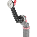 CAMVATE Extension Arm with Dual ARRI Rosettes and M6 Thumbscrew (Red Knob)