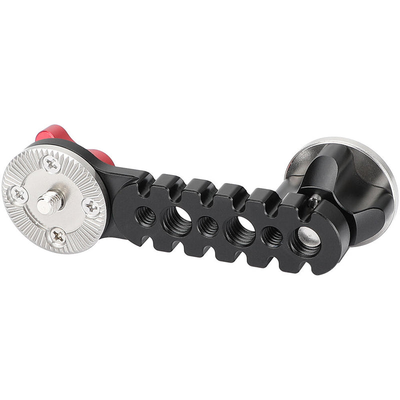 CAMVATE Extension Arm with Dual ARRI Rosettes and M6 Thumbscrew (Red Knob)