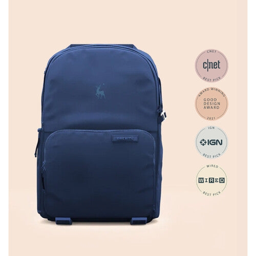 Brevite Jumper Photo Backpack (Navy Blue)