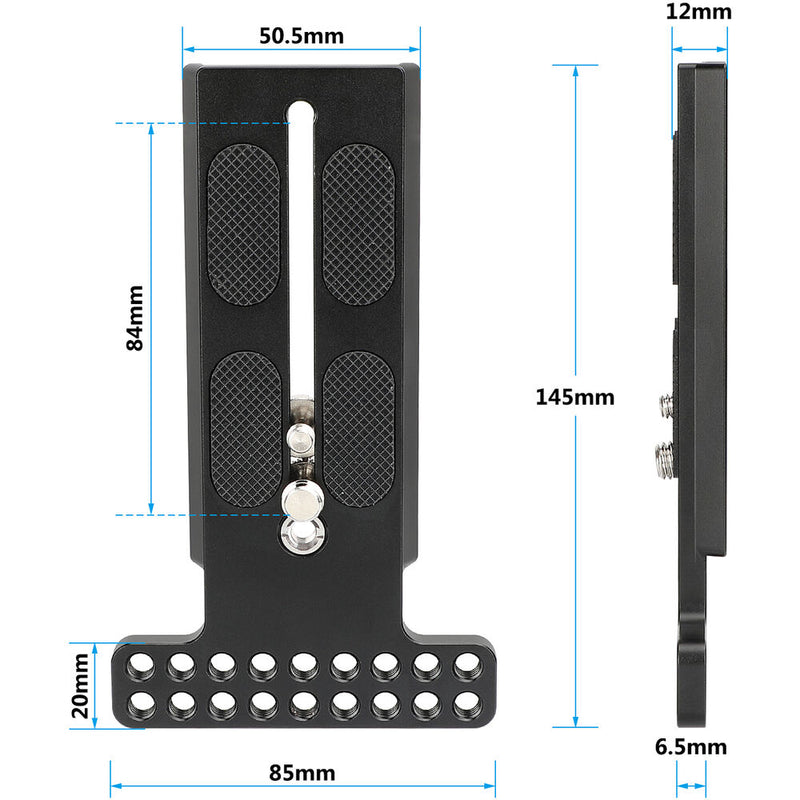 CAMVATE Manfrotto-Type Sliding Quick Release Camera Plate with 1/4"-20 Threads