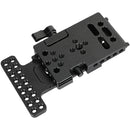 CAMVATE Manfrotto-Type Sliding Quick Release Camera Plate with 1/4"-20 Threads and Clamp Base