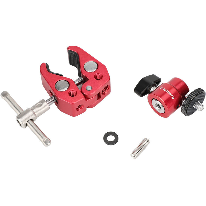 CAMVATE Crab Clamp with 360&deg; Mini Ball Head