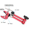 CAMVATE Universal Super Crab Clamp and 10" Articulating Magic Arm Bundle (Red Body)