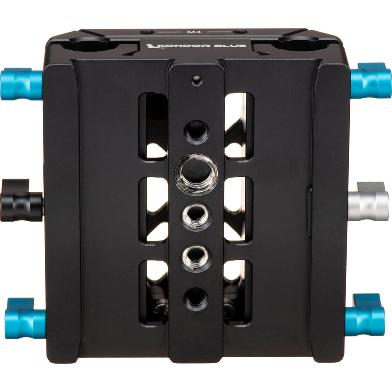 Kondor Blue LWS ARRI Bridge Plate with Riser for RED V-RAPTOR (Raven Black)