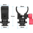 CAMVATE Crab Clamp with Cold Shoe Mount Adapter