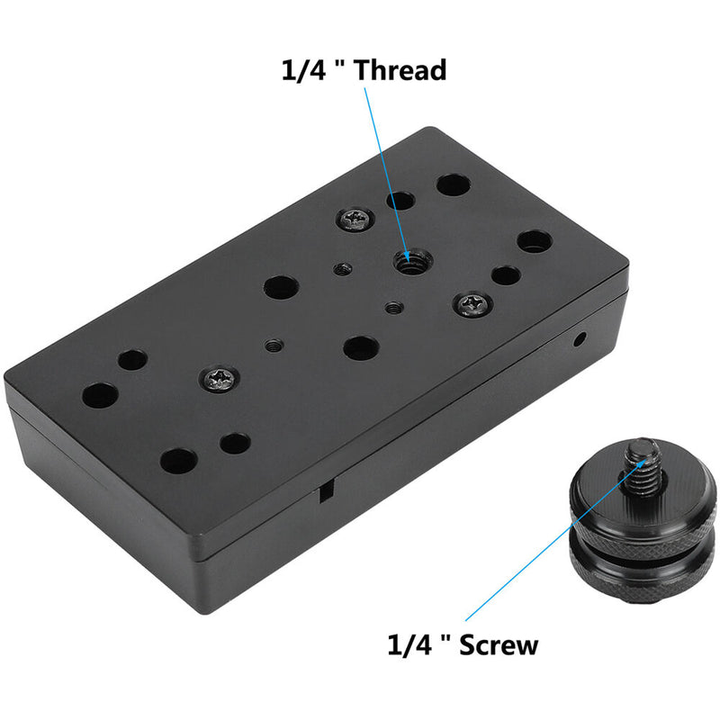 CAMVATE Sony L-Series Battery Plate with Cold Shoe Mount Adapter