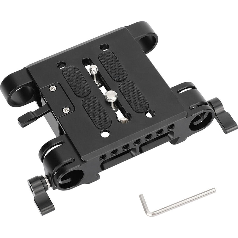 CAMVATE Quick Release Baseplate with 19mm Studio Rod Clamps