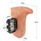 CAMVATE Large Wooden Handgrip with 1/4"-20 Thumbscrews (Right Side)