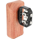 CAMVATE Wooden Handgrip with 1/4"-20 Thumbscrews (Left Side)