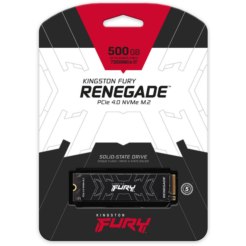 Kingston 500GB FURY Renegade PCIe 4.0 NVMe M.2 Internal SSD