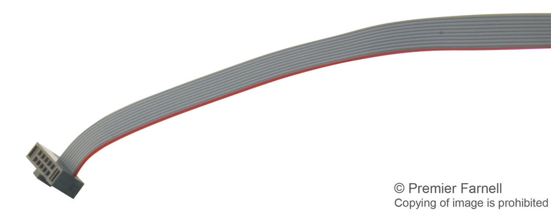 SAMTEC FFSD-05-D-12.00-01-N Ribbon Cable, IDC Receptacle, IDC Receptacle, 10 Ways, 1 ft, 304.8 mm, 1.27 mm