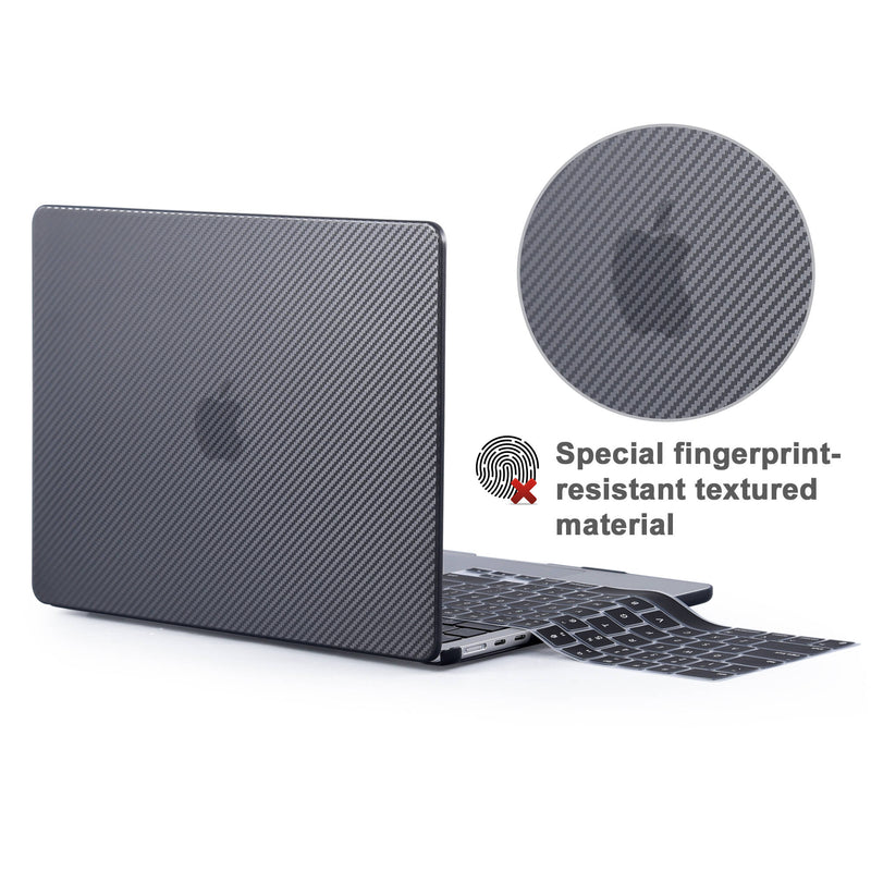 TechProtectus Textured Hard-Shell Case & Keyboard Cover for 13.6" MacBook Air M2 (Black)