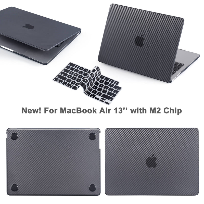 TechProtectus Textured Hard-Shell Case & Keyboard Cover for 13.6" MacBook Air M2 (Black)