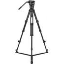 Sachtler System FSB 8 Mk II Sideload and 75/2 Aluminum Tripod Legs with Ground Spreader and Bag