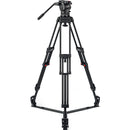 Sachtler FSB 10 Mk II 100mm Touch & Go Head with ENG 2 Aluminum Tripod System (Ground Spreader)