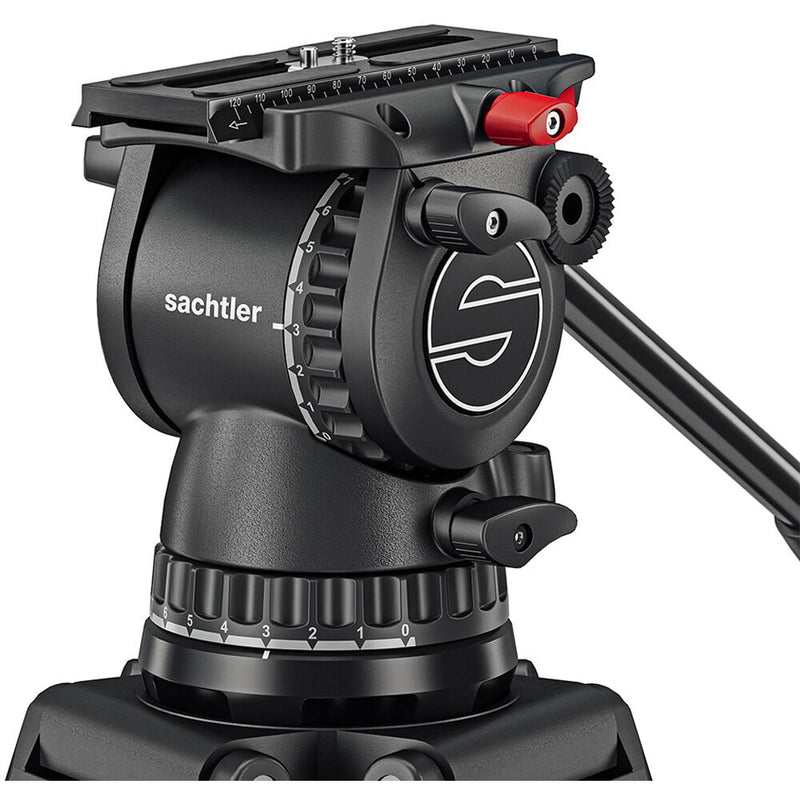 Sachtler FSB 10 Mk II 100mm Touch & Go Head with ENG 2 Carbon Fiber Tripod System (Ground Spreader)