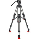 Sachtler FSB 10 Mk II 100mm Touch & Go Head with ENG 2 Carbon Fiber Tripod System (Mid-Level Spreader)