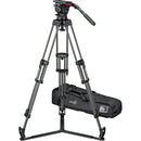 Sachtler FSB 14T Mk II 100mm Touch & Go Head with ENG 2 Carbon Fiber Tripod System (Ground Spreader)