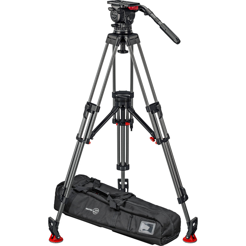 Sachtler FSB 14T Mk II 100mm Touch & Go Head with ENG 2 Carbon Fiber Tripod System (Mid-Level Spreader)