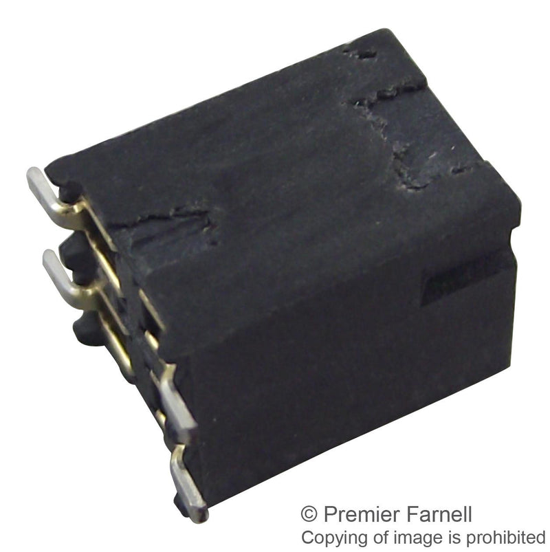 SAMTEC SSM-106-L-DV Board-To-Board Connector, Vertical, 2.54 mm, 12 Contacts, Receptacle, SSM Series, Surface Mount