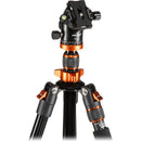 K&F Concept Magnesium Alloy Travel Tripod with Rotating Lateral Multi-Angle Center Column, Ball Head and Monopod Kit