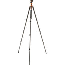 K&F Concept Magnesium Alloy Travel Tripod with Rotating Lateral Multi-Angle Center Column, Ball Head and Monopod Kit