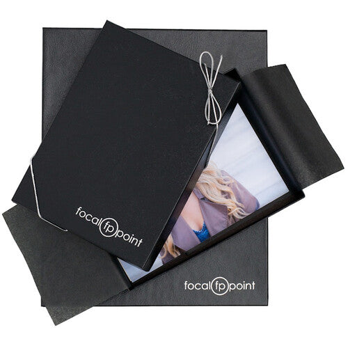 Tap 8 x 10" Black Leather Portrait Box (1" Depth, Case of 40)