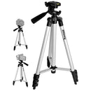 Ultimaxx UM-TR50 50" Aluminum Tripod with 3-Way Pan Head and Quick Release (Silver)