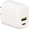 ChargeWorx Dual USB Type-A & USB Type-C Wall Charger with 3-Tip Cable