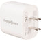 ChargeWorx Dual USB Type-A & USB Type-C Wall Charger with 3-Tip Cable