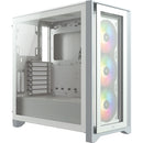 Corsair iCUE 4000X RGB Mid-Tower ATX Desktop Case (White)