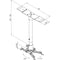 Video Mount Products PM-LP Yokeless Low Profile Projector Mount (Silver)