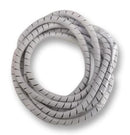 HELLERMANNTYTON SBPE9D GREY Spiral Wrap, Zero Halogen, 0.354 ", 9 mm, Polyethylene, Grey, 16 ft, 5 m