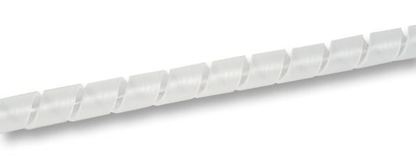 HELLERMANNTYTON SBPE4D NATURAL Spiral Wrap, Zero Halogen, 0.157 ", 4 mm, Polyethylene, Natural, 16 ft, 5 m