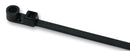 HELLERMANNTYTON T30MR BLACK 1-Piece Cable Ties with Mounting Head Black 3.6 x 160mm 100 Pack