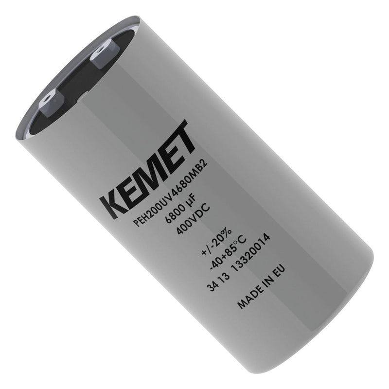 KEMET PEH200YT4220MU2 Electrolytic Capacitor, Long Life, 2200 &micro;F, 450 V, PEH200 Series, 19000 hours @ 85&deg;C, &plusmn; 20%, Screw