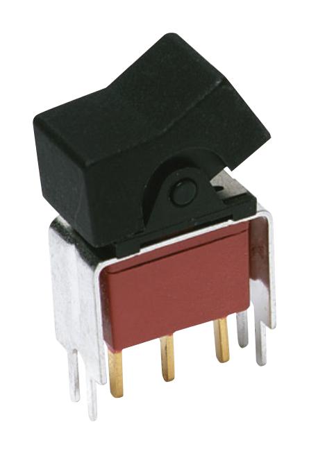 C & K Components E101J1V3BE2 Rocker Switch Miniature Non Illuminated Spdt On-None-On Black Through Hole