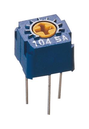 Nidec Copal Electronics CT-6ER503 Trimmer Potentiometer Top Adjustment 50 Kohm 1 Turns Through Hole CT-6 Series 500 mW &plusmn; 10%