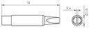 Weller RTM 018 S MS Soldering TIP Chisel 1.8MM