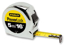 STANLEY 33-553 TAPE MEASURE, MICROPOWERLOCK 5M/16"