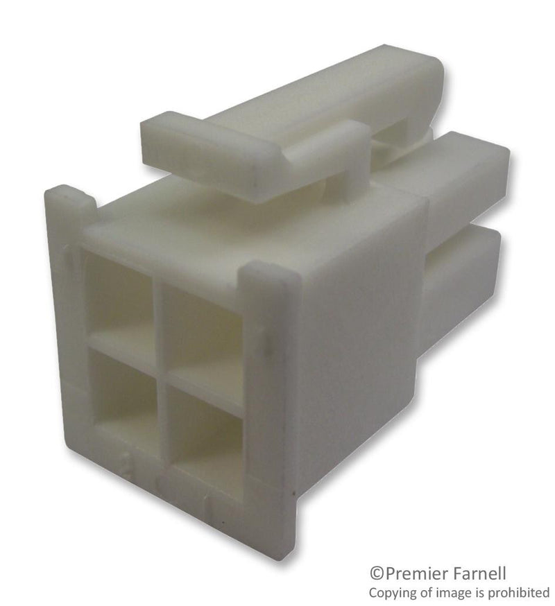 MOLEX 39-01-3048 Mini-Fit Jr. Receptacle Housing, 2 Row, PA Polyamide Nylon 6/6, UL 94V-0, 4 Way