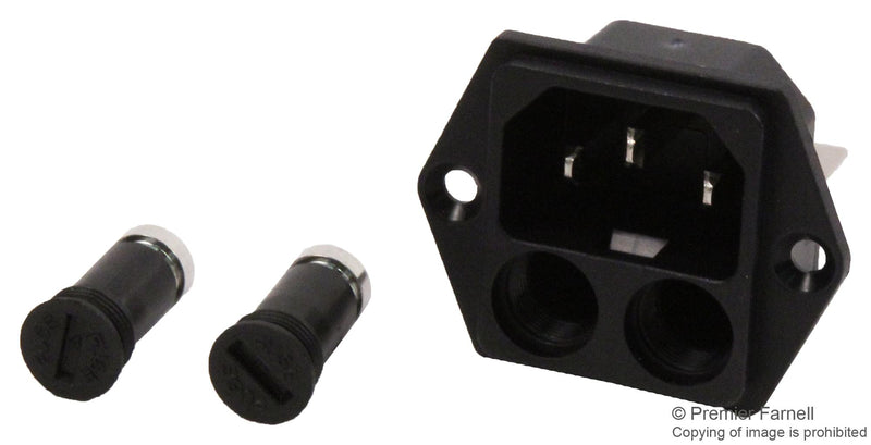 Schurter 4707.2000 Conn Fused Power Entry Module Plug 10A